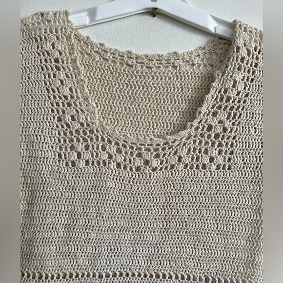 Vintage handmade pointelle sweater - Picture 3 of 6